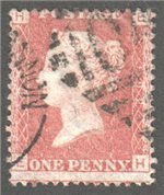 Great Britain Scott 33 Used Plate 192 - EH